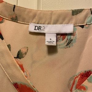 Floral cap sleeve top